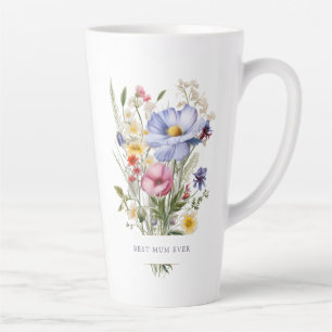 Best Mum Ever English Garden Bouquet Mother's Day Latte Mug