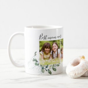 Best Mum Ever Eucalyptus Photo Collage Coffee Mug