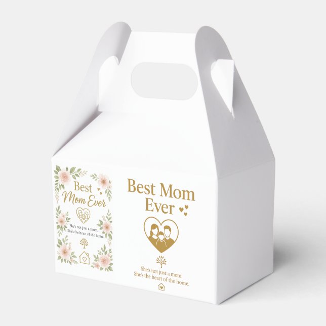 Best Mum Ever" Favour Box – Tiny Box, Big Love (Front Side)