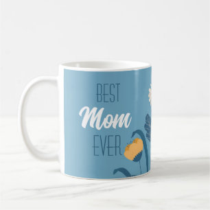 Best Mum Ever Floral Daffodils Daisies Coffee Mug