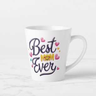 Best Mum Ever Floral Latte Mug – Elegant 12 oz 