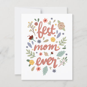 Best Mum Ever Floral Mother’s Day Card