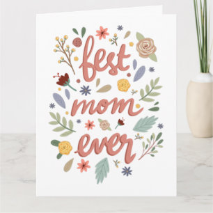 Best Mum Ever Floral Mother’s Day Card