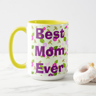 Best Mum Ever Floral Mug