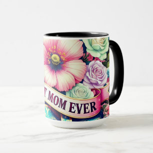Best Mum Ever Floral Mug – Vintage Roses