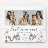 Best Mum Ever Floral Photo Collage  Mouse Mat (Front)