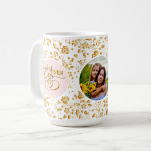 Best Mum Ever Floral Photo Mother's Day Coffee Mug