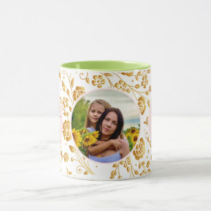 Best Mum Ever Floral Photo Mother's Day Mug