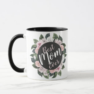 Best Mum Ever Floral Photo Mug