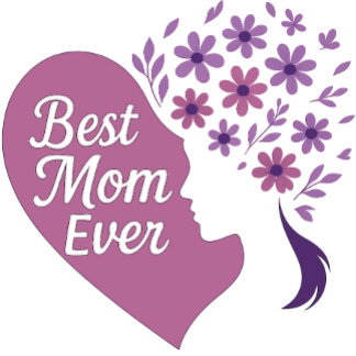 Best Mum Ever Floral Typography Design T-Shirt