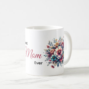 Best Mum ever floral watercolor Coffee Mug