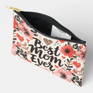 Best Mum Ever Flower Small Accessory Pouch