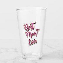 Best Mum Ever gift Glass
