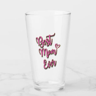 Best Mum Ever gift Glass