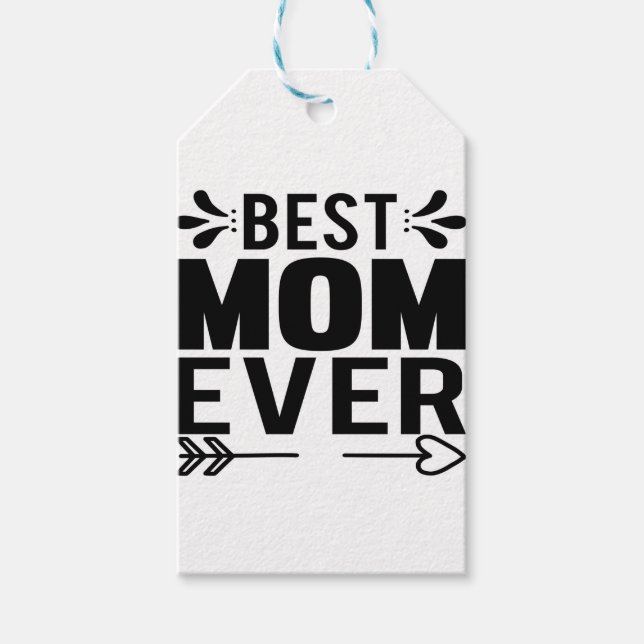 Best Mum Ever! Gift Tags (Front)