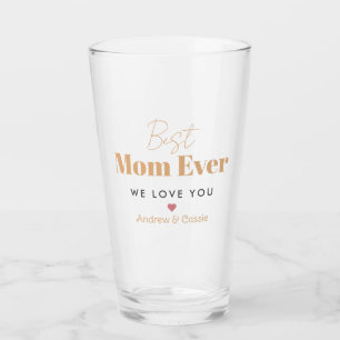 Best mum ever glass