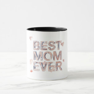 Best Mum Ever Glass 3D Design Modern Mother’s Da Mug
