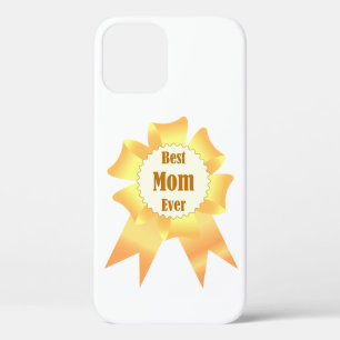 Best mum ever Golden winner award ribbon iPhone 12 Pro Case