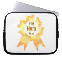 Best mum ever Golden winner award ribbon