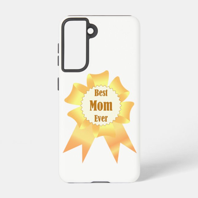 Best mum ever Golden winner award ribbon Samsung Galaxy S21 Case (Back)