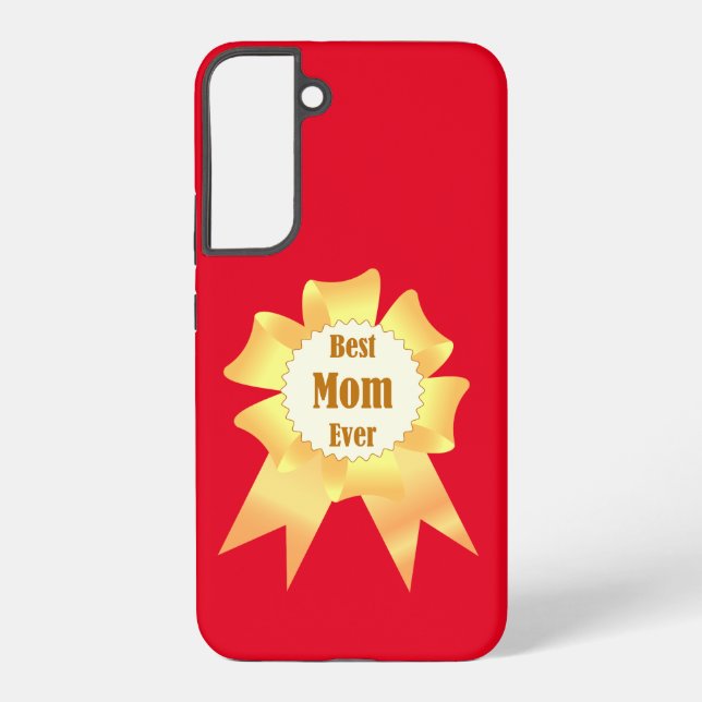 Best mum ever Golden winner award ribbon Samsung Galaxy S22+ Case (Back)