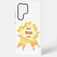 Best mum ever Golden winner award ribbon