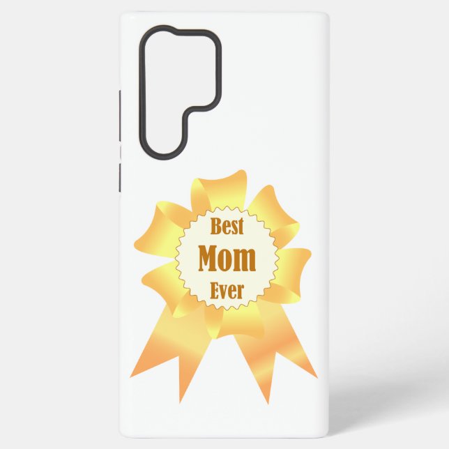 Best mum ever Golden winner award ribbon Samsung Galaxy S22 Ultra Case (Back)