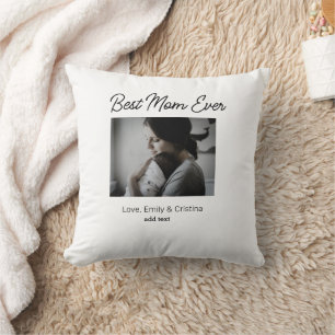 best mum ever happy mothers day add photo name cushion