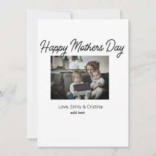 best mum ever happy mothers day add photo name holiday card