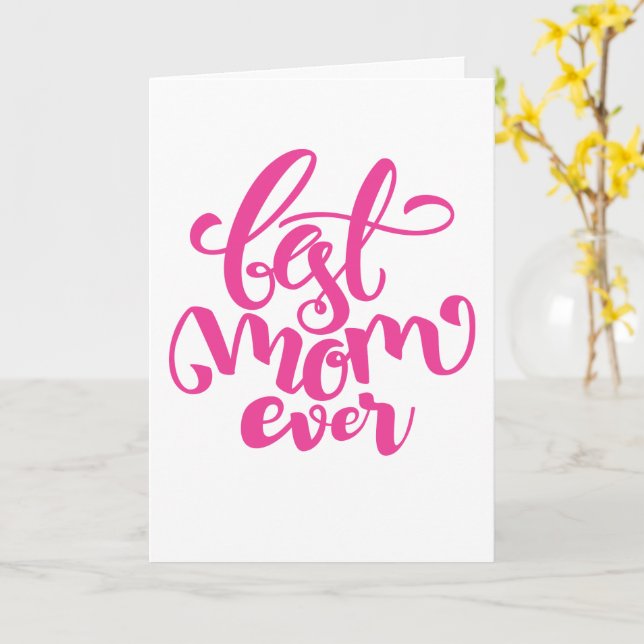 Best Mum Ever | HAPPY MOTHER'S DAY Card (Yellow Flower)