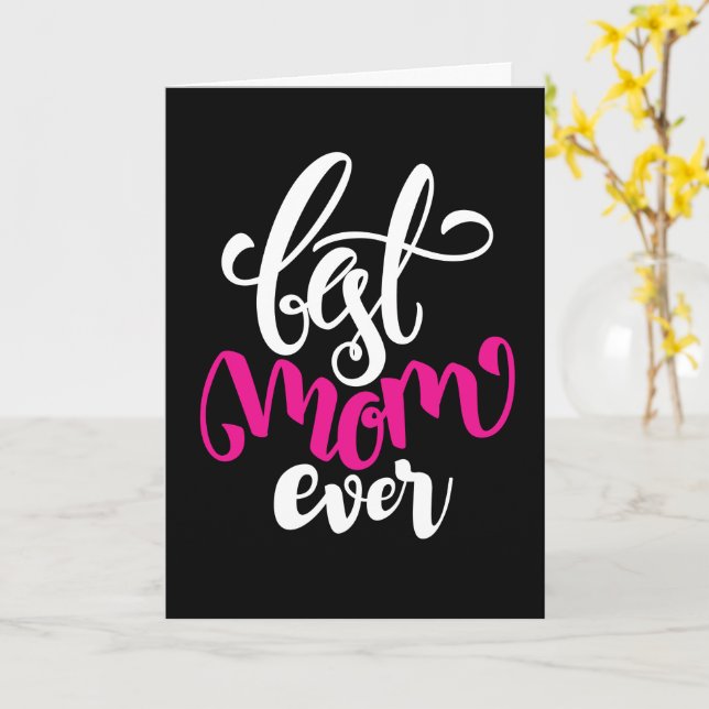 Best Mum Ever | HAPPY MOTHER'S DAY Card (Yellow Flower)