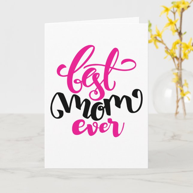 Best Mum Ever | HAPPY MOTHER'S DAY Card (Yellow Flower)