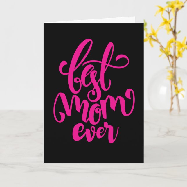 Best Mum Ever | HAPPY MOTHER'S DAY Card (Yellow Flower)