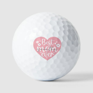 Best Mum Ever Heart Golf Balls