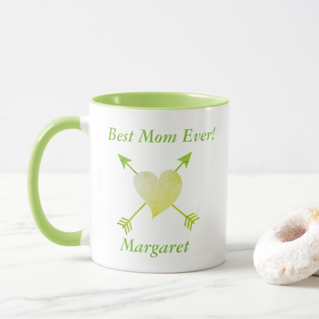 Best Mum Ever Heart Theme Mug (With Donut)