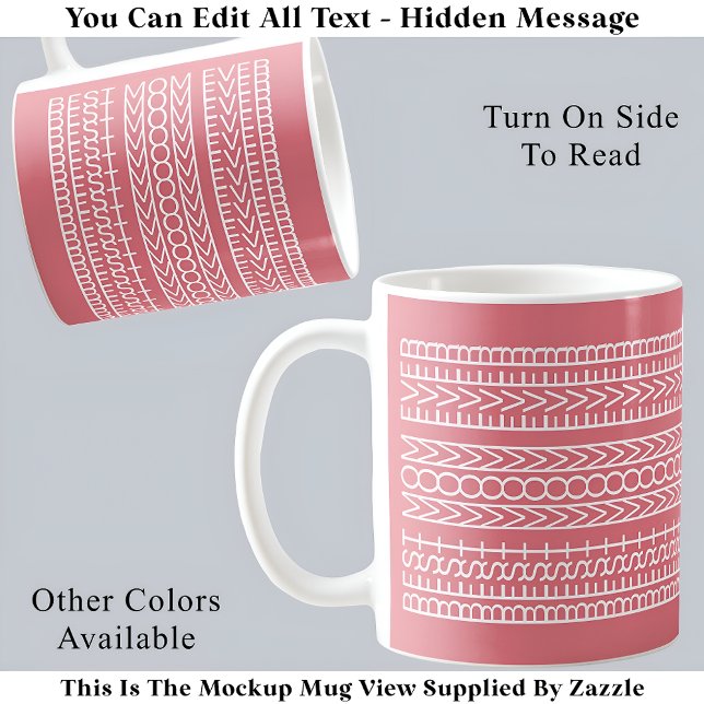 Best Mum Ever Hidden Message 141WP Novelty Optical Coffee Mug (Creator Uploaded)