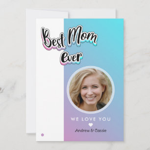 Best mum ever holiday card