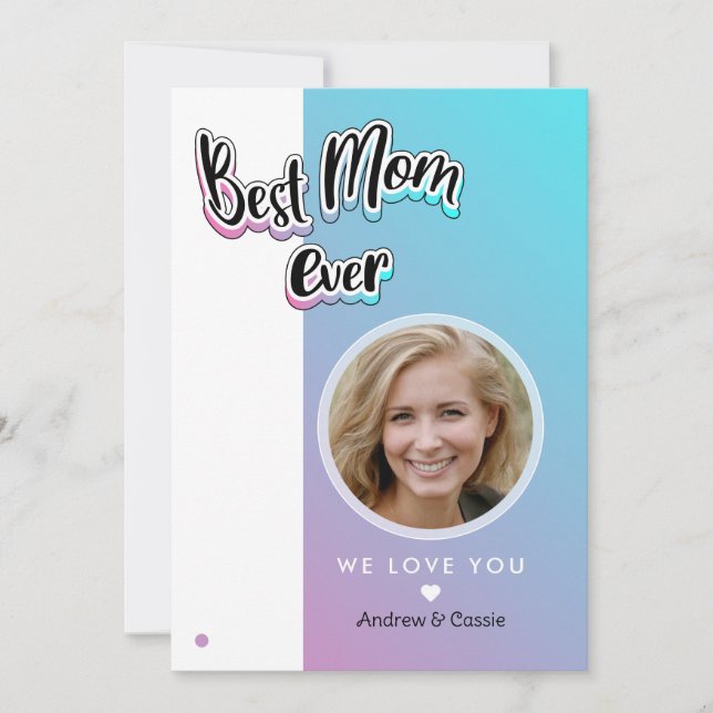 Best mum ever holiday card (Front)