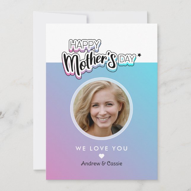 Best mum ever holiday card (Front)