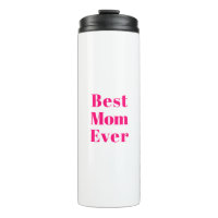 Best Mum Ever hot pink white modern typography