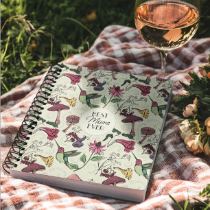 Best Mum Ever Hummingbird Colibri Exotic Flowers Notebook