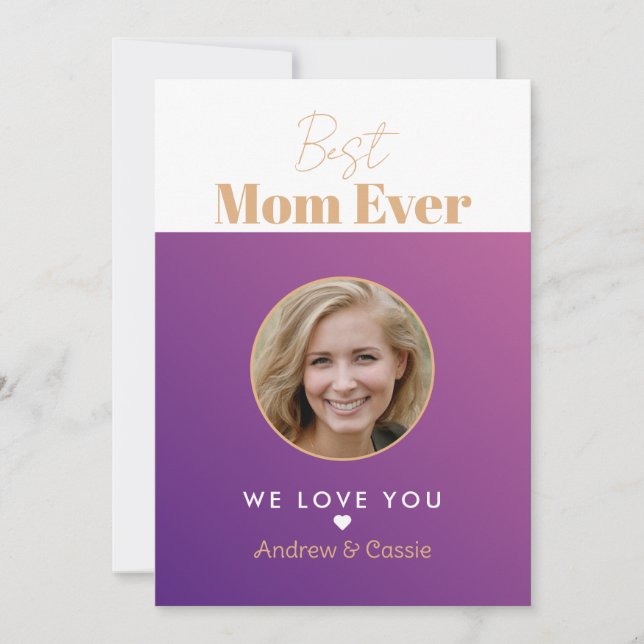 Best mum ever invitation (Front)