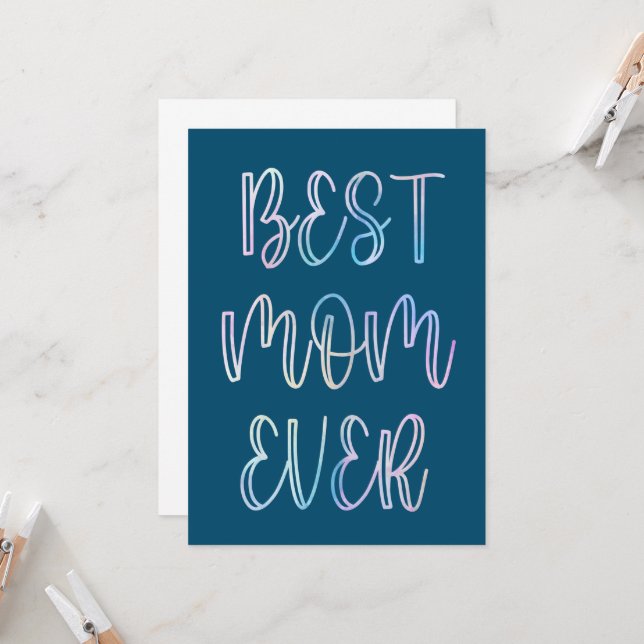 Best Mum Ever Invitation (Front/Back In Situ)