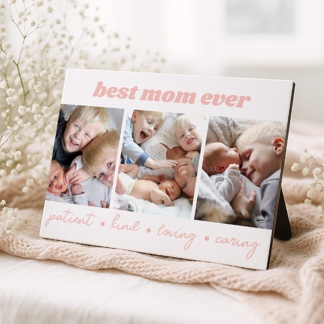 Best Mum Ever Kids Photo Plaque (Creator Uploaded)