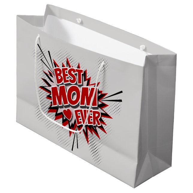 Best Mum Ever Large Gift Bag (Front Angled)
