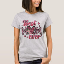 Best Mum Ever Leopard Print Floral T-Shirt | Cute 