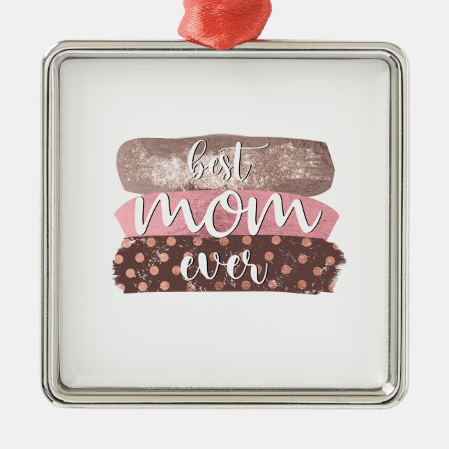 Best Mum Ever Metal Tree Decoration (Front)