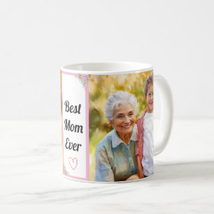 Best  Mum Ever Modern Custom Photo with text Coffee Mug