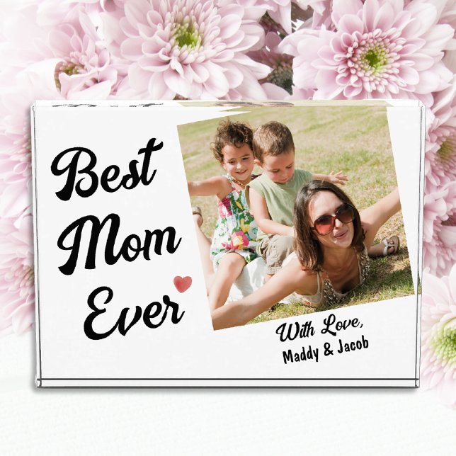 Best Mum Ever Modern Photo Block (Creator Uploaded)