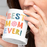 Best mum ever modern photo Mother's Day Mug<br><div class="desc">Are you looking for the perfect mother's day gift? Check out this Custom Photo "Best Mum Ever" Mother' s Day Two-Tone Coffee Mug,  designed by Happy People Prints. You can add your own photos on it and it has a cute quote "Best Mum Ever" on it. Happy Customising!</div>